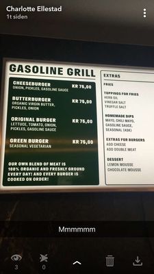Menu photo 2 Gasoline Grill København, 