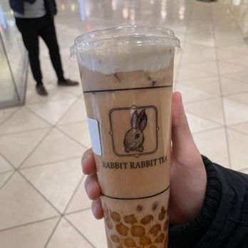 Rabbit Rabbit Tea - D. Salted Caramel Milk Tea with Cold Foam - Coffee & Tea Near Me - Santa Clara, California