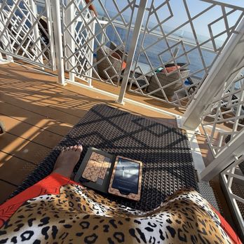 Carnival Jubilee - Sitting on the balcony of my cabin 8372 on the starboard side. - Hotels & Travel Near Me - Galveston, Texas