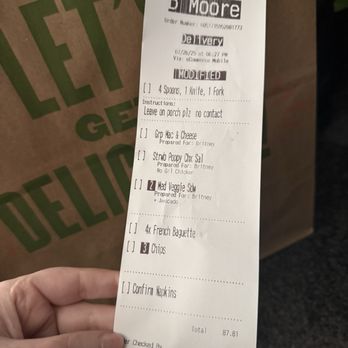 Panera Bread - Bill - Sandwiches Near Me - Corona, California