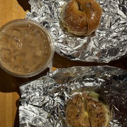 Collegetown Bagels - Hazelnut oat milk latte