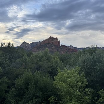 Hideaway House - View from table - Pizza Near Me - Sedona, Arizona Hideaway House - View from table - Pizza Near Me - Sedona, Arizona