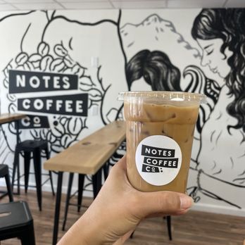 Notes Coffee - Iced caramel latte - Coffee & Tea Near Me - Pawtucket, Rhode Island