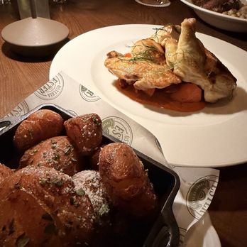 Osteria Ester - Waxman potatoes and the hearth half chicken - Italian Near Me - Orlando, Florida