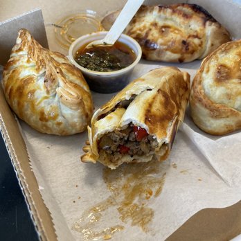 Del Campo Empanadas - Argentine, caprese, and ham and cheese empanadas. Dessert ine is Nutella - Argentine Near Me - Fort Worth, Texas