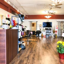 Counter and part of salon area