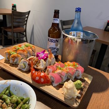 Sushi Little - Sake bomb, garlic edamame, and a few rolls. Perfect for date night. - Sushi Bars Near Me - Glendale, Arizona Sushi Little - Sake bomb, garlic edamame, and a few rolls. Perfect for date night. - Sushi Bars Near Me - Glendale, Arizona