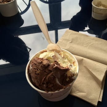 UConn Dairy Bar - Peanut Butter Swirl and Coconut. - Ice Cream & Frozen Yogurt Near Me - Storrs, Connecticut UConn Dairy Bar - Peanut Butter Swirl and Coconut. - Ice Cream & Frozen Yogurt Near Me - Storrs, Connecticut