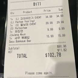 Receipt May 2025