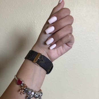 Future Nails & Spa - Baby pink coffin shape nails - Nail Salons Near Me - Bremerton, Washington