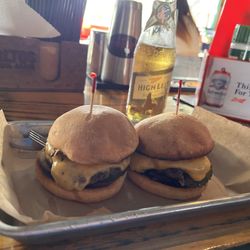 Salty J's - Two cheese sliders...