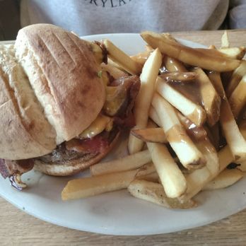 Barbara’s Maple Haven - Bacon cheeseburger, fries with gravy @ Barbara's Maple Haven Franklinville NY - Chicken Wings Near Me - Franklinville, New York