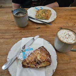 The Barn Coffee & Social House - Coffee and scones. Delicious.