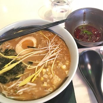 Ruckus - Miso Lit with the spicy sauce on the side. Large portion with nothing added. Rich delicious broth with homemade chewy noodles - Ramen Near Me - Boston, Massachusetts Ruckus - Miso Lit with the spicy sauce on the side. Large portion with nothing added. Rich delicious broth with homemade chewy noodles - Ramen Near Me - Boston, Massachusetts