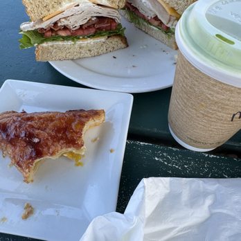 Hanalei Bread Company - Turkey Club, Matcha Latte, Mango Guava Pastry. - Breakfast & Brunch Near Me - Hanalei, Hawaii Hanalei Bread Company - Turkey Club, Matcha Latte, Mango Guava Pastry. - Breakfast & Brunch Near Me - Hanalei, Hawaii