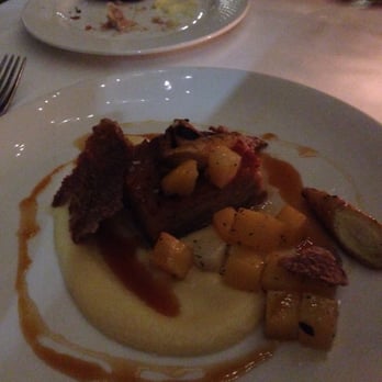 Lark - Pork belly main dish - New American Near Me - Seattle, Washington