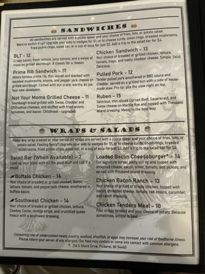 Menu photo 4 Campfire Bar and Grille Pickerel, WI
