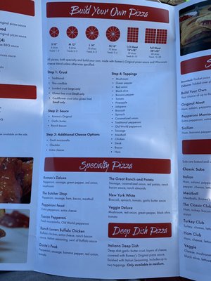 Menu photo 2 Romeo's Pizza Dublin, OH