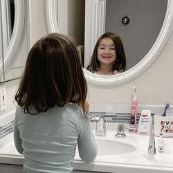 Hocking Orthodontics - Miss Isla reminding us to brush for two minutes, twice a day