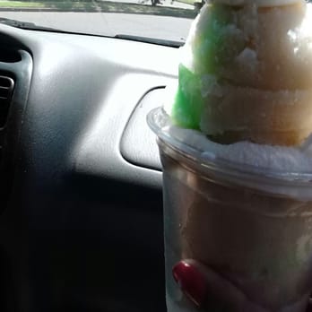 Quintessential Sweets - Sorry for the bad photography; moving vehicle. Caramel apple sno ice with ice cream - Desserts Near Me - Bartlett, Tennessee Quintessential Sweets - Sorry for the bad photography; moving vehicle. Caramel apple sno ice with ice cream - Desserts Near Me - Bartlett, Tennessee