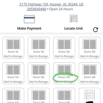 StoreEase - You click the door that your entering once you arrive to it - Self Storage Near Me - Hoover, Alabama