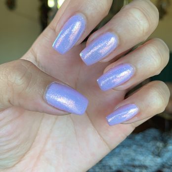 Tracy's Nails & Spa - Nails by Becky. Sparkly purple. The sparkle is a powder on top - Nail Salons Near Me - Valencia, California Tracy's Nails & Spa - Nails by Becky. Sparkly purple. The sparkle is a powder on top - Nail Salons Near Me - Valencia, California