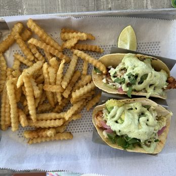 Salt Cracker Fish Camp - Blackened Shrimp Tacos (2) - Seafood Near Me - Clearwater, Florida Salt Cracker Fish Camp - Blackened Shrimp Tacos (2) - Seafood Near Me - Clearwater, Florida
