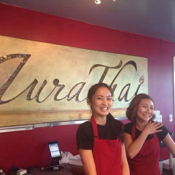Aura Thai - A couple of the awesome staff! - Thai Near Me - Long Beach, California Aura Thai - A couple of the awesome staff! - Thai Near Me - Long Beach, California