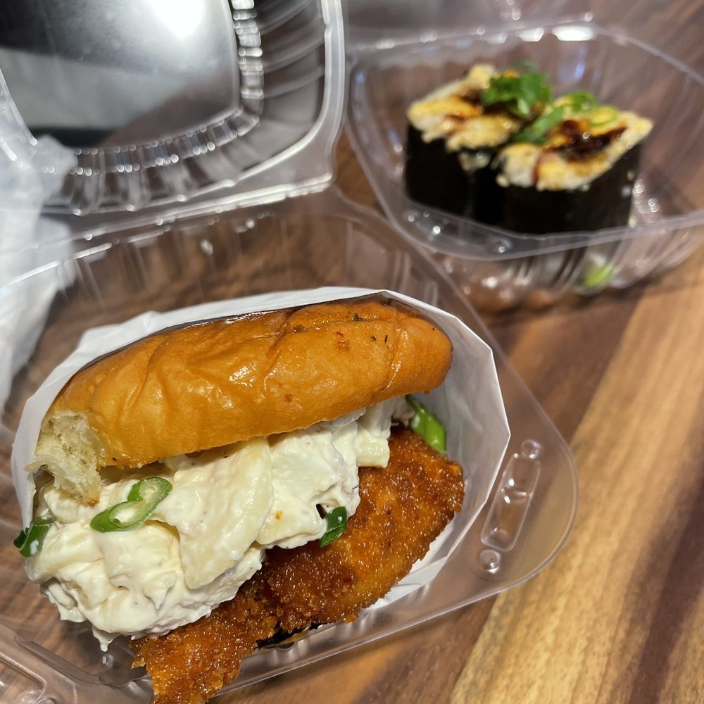 Shootz - Hot Kimchi Butter Katsu Chicken & Spam Brulee Musubi - Hawaiian Near Me - Stanton, California