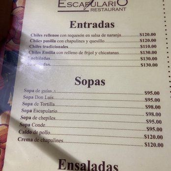 El Escapulario - Menu - Mexican Near Me - Oaxaca, OAX El Escapulario - Menu - Mexican Near Me - Oaxaca, OAX