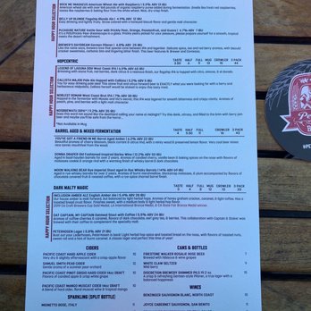 Peter B's - Drink menu - Breweries Near Me - Monterey, California