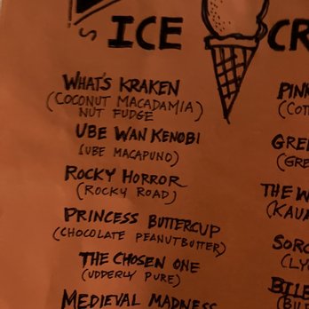 Elixir Tea Bar - The ice cream menu also had cute names - Bubble Tea Near Me - Costa Mesa, California Elixir Tea Bar - The ice cream menu also had cute names - Bubble Tea Near Me - Costa Mesa, California