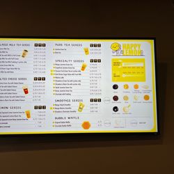 Happy Lemon - Greenwood Village - Menu as of Nov 2022