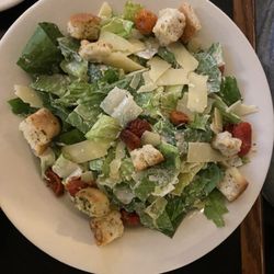 Vintage Brewing - Caesar Salad - Fresh made Caesar dressing, romaine, Parmesan, focaccia croutons, & roasted tomato.