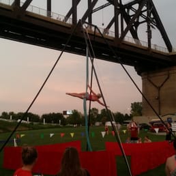 Silks set up, doing circ du soleil type things Silks set up, doing circ du soleil type things