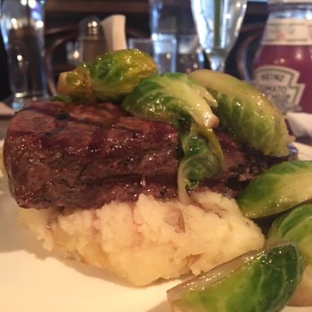 Prospect Bar and Grill - Shell Steak with mashed potatoes and brussel pprouts. Huge portion - Bars Near Me - Brooklyn, New York Prospect Bar and Grill - Shell Steak with mashed potatoes and brussel pprouts. Huge portion - Bars Near Me - Brooklyn, New York