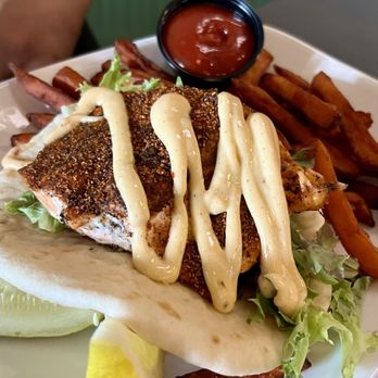 Jamesport Brewing Company - Blackened Whitefish Sandwich - American Near Me - Ludington, Michigan Jamesport Brewing Company - Blackened Whitefish Sandwich - American Near Me - Ludington, Michigan