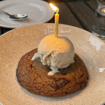 Crave Fishbar - Birthday cookie - Seafood Near Me - New York, New York