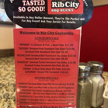 Rib City - Special - Barbeque Near Me - Cookeville, Tennessee Rib City - Special - Barbeque Near Me - Cookeville, Tennessee