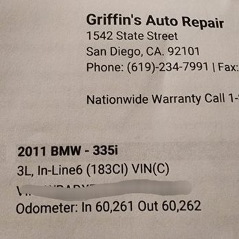 Griffin's Auto Repair - Auto Repair Near Me - San Diego, California Griffin's Auto Repair - Auto Repair Near Me - San Diego, California