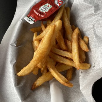 Fat Shack - Battered fries, be sure to ask for more ketchup, probably 3. - Sandwiches Near Me - Lawrence, Kansas