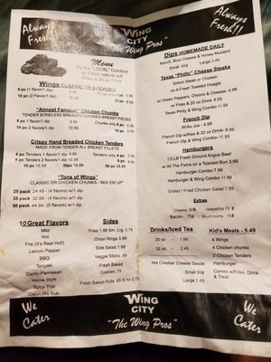 Menu photo 2 Wing City Garland, TX Menu photo 2 Wing City Garland, TX