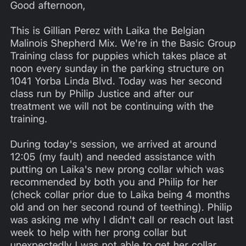 Sirius K9 Academy - start of emails, feel free to read them lol but thats Sirius K9 Training for you! - Pet Training Near Me