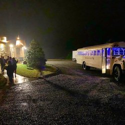 High Country Valet  and Delivery - Picking up an amazing group of Appalachian grads from the Gambill Estate in Roaring River for a wedding. What a beautiful and location venue