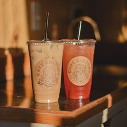 Cafe Cultura - Iced Caramel Macchiato, Sunrise Redbull