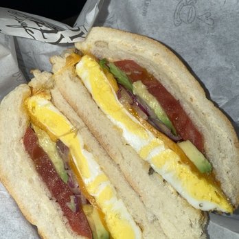 The Happy Belly Cafe - Power Breakfast Sandwich - Cafes Near Me - Clifton, New Jersey