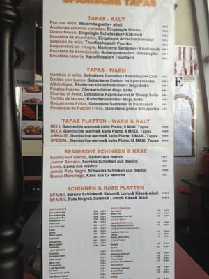 Menu photo 8 Arkade Tapas Frankfurt, HE