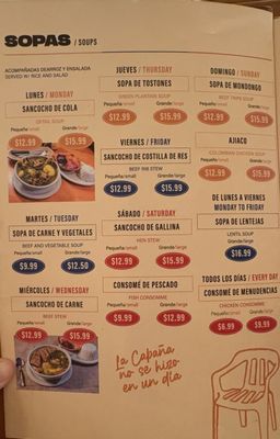 Menu photo 6 La Cabana Restaurant Tampa, FL Menu photo 6 La Cabana Restaurant Tampa, FL