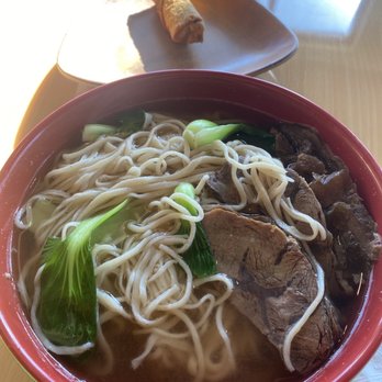 Mimian - Beef Raman and spring roll - Chinese Near Me - Oxford, Ohio Mimian - Beef Raman and spring roll - Chinese Near Me - Oxford, Ohio