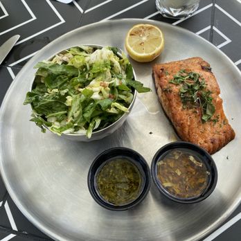 Gaucho Beach - Salmon with salad - Sandwiches Near Me - Long Beach, California Gaucho Beach - Salmon with salad - Sandwiches Near Me - Long Beach, California